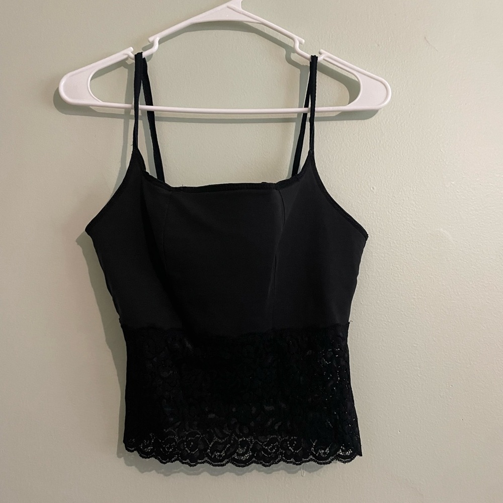 Joyce Leslie Black Lace Cami Top